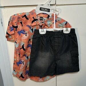 New no used shirt with short